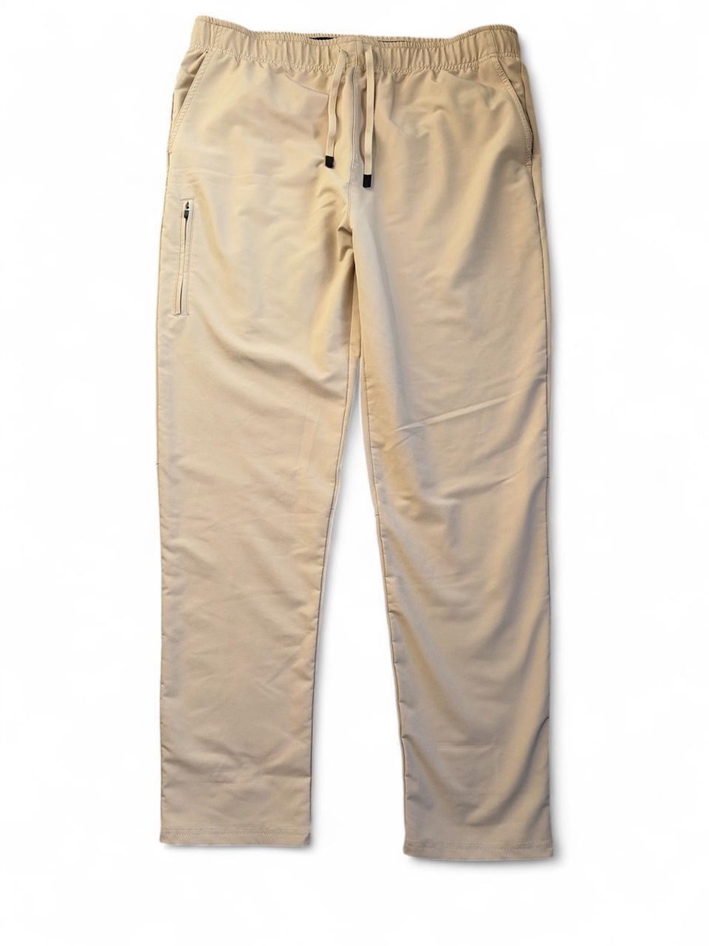 London Fog Supply Men's Beige Drawstring Casual Pants